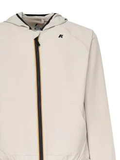 Giacca in pile con zip e cappuccio