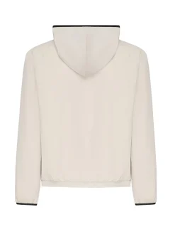 Giacca in pile con zip e cappuccio