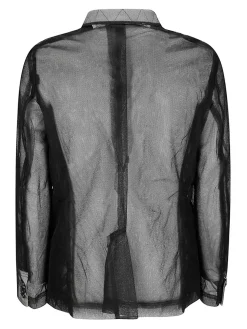 Giacca in tulle nera