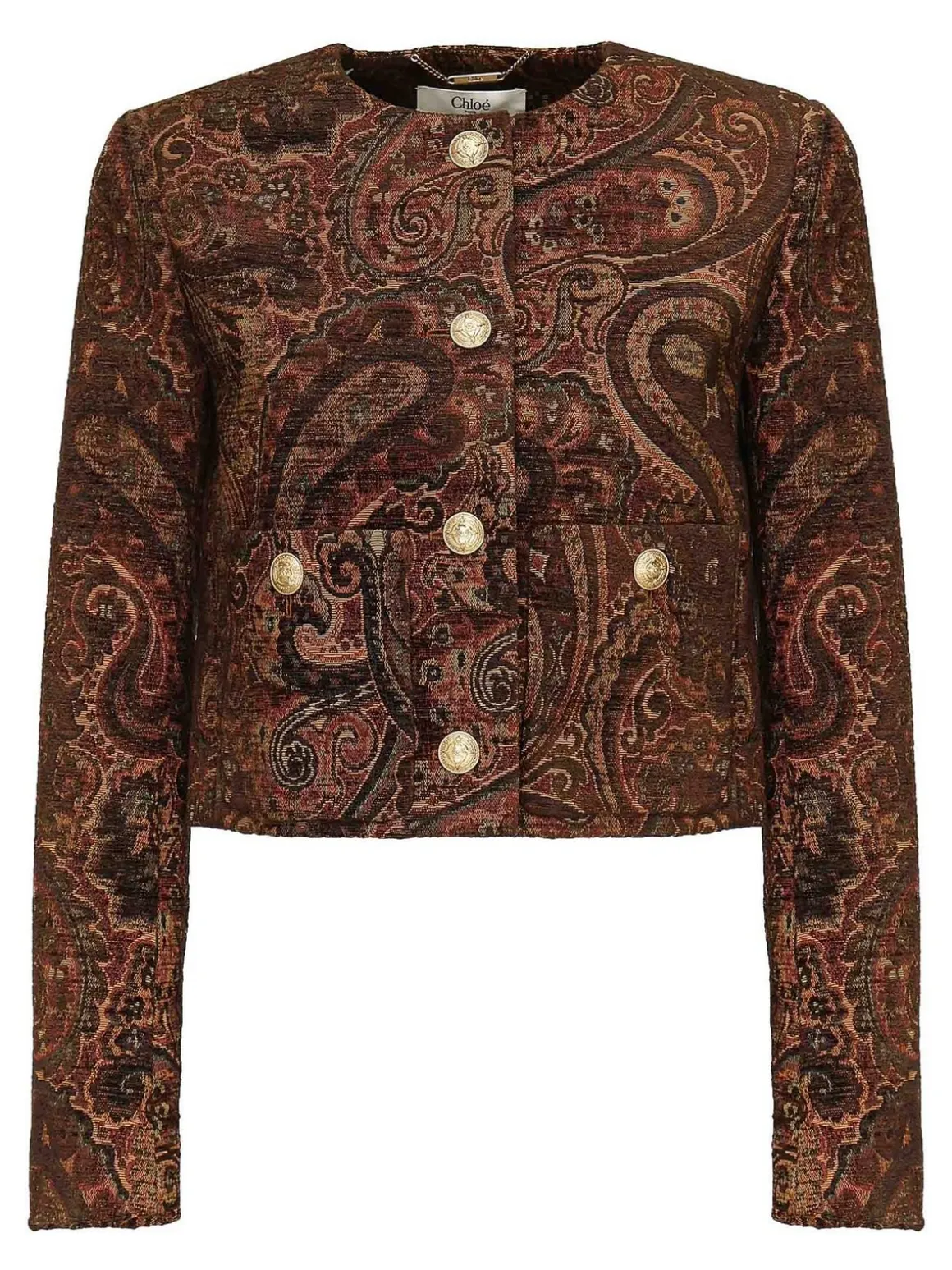 Giacca jacquard ritagliata