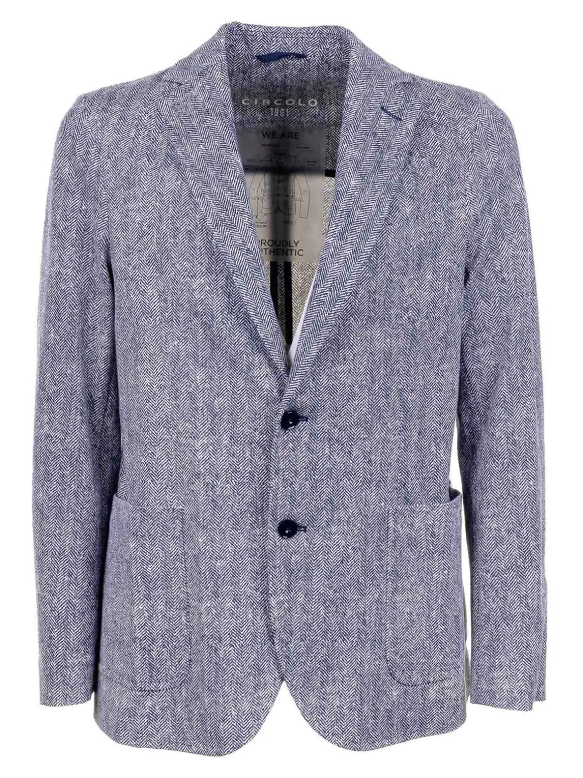 Giacca Monopetto Blu Uomo