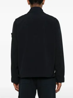 Giacca nera con manica a logo patch