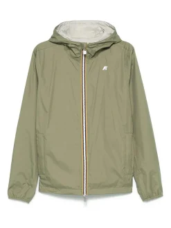 Giacca verde con logo