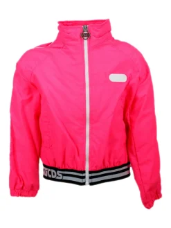 Giubbino fucsia con logo