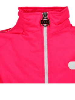Giubbino fucsia con logo