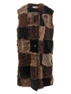 Giubbotto di shearling lungo
