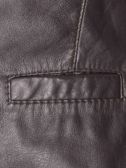 Giubbotto in pelle marrone