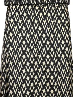 Gonna a pieghe in twill di seta