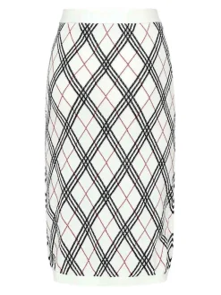 Gonna di controllo Argyle Midi