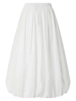 Gonna di cotone bianco