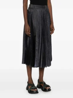 Gonna di mix di denim