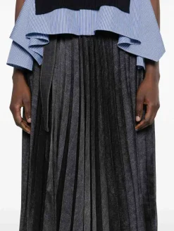 Gonna di mix di denim