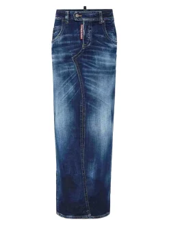 Gonna lunga in denim