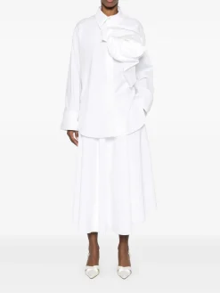 Gonna midi power poplin