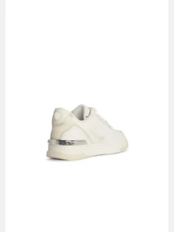 Greca White Leather Blend Sneaker