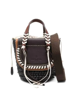 Habanera Fringes Ebony Brown Tote Bag