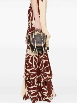 Habanera Fringes Ebony Brown Tote Bag