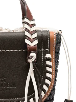 Habanera Fringes Ebony Brown Tote Bag