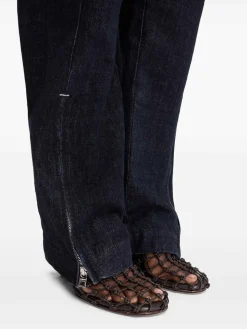 I jeans de-nmes con zip
