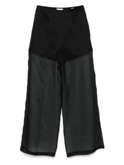 I miei pantaloni pantaloni semi-sheer in seta