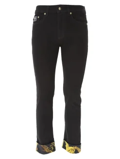 Jeans a bavero barocco