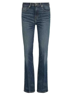 Jeans A Campana A Vita Media Sbiaditi