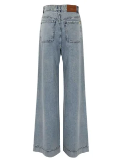 Jeans a gamba larga vega in denim chiaro