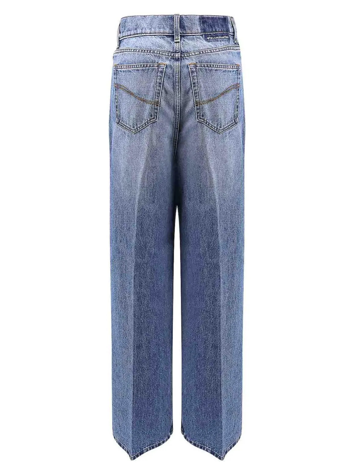 Jeans Blu Vintage In Cotone Sostenibile
