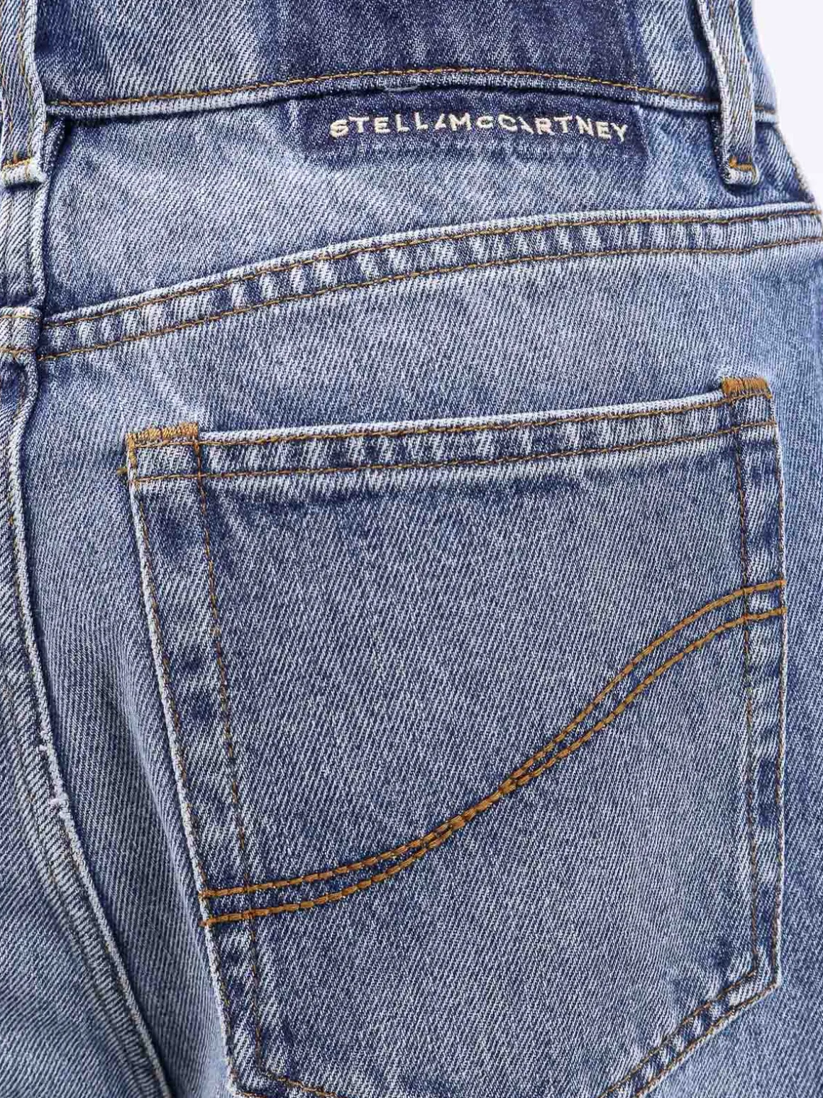 Jeans Blu Vintage In Cotone Sostenibile