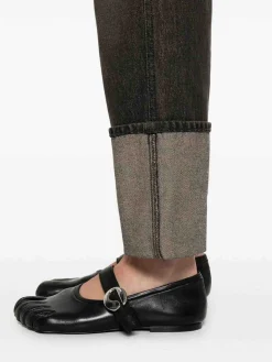 Jeans Con Risvolto
