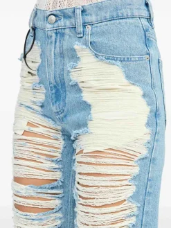 Jeans Con Strappi