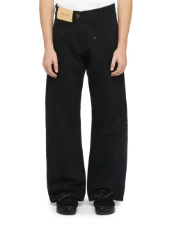 Jeans da lavoro con gamba attorcigliata