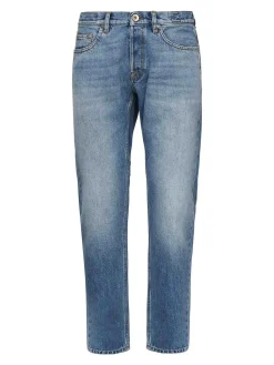 Jeans di cotone allungati