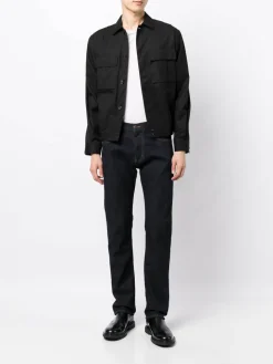 Jeans di denim in fitta regolare