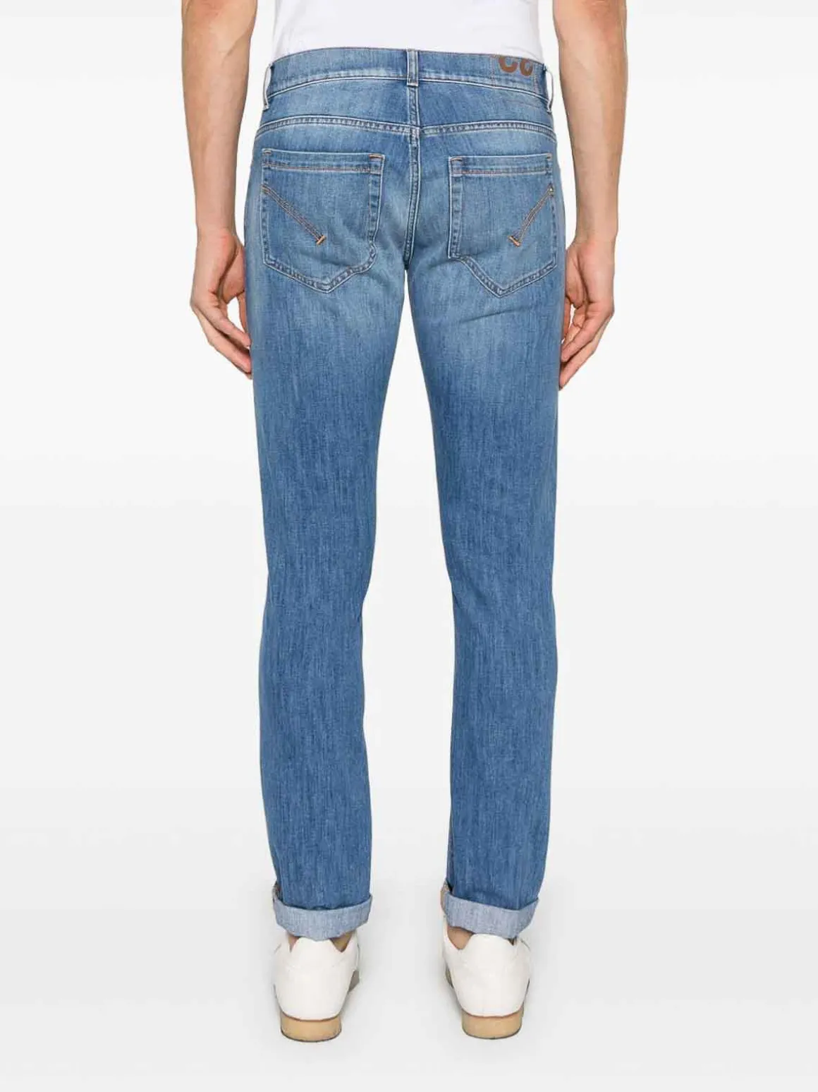 Jeans di jeans magri di George Denim azzurro