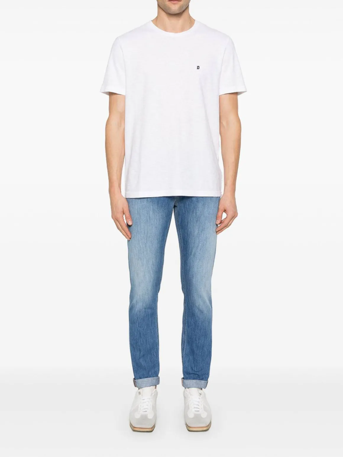 Jeans di jeans magri di George Denim azzurro