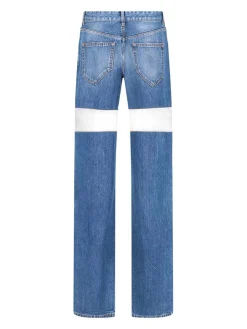 Jeans dritti ritagliato