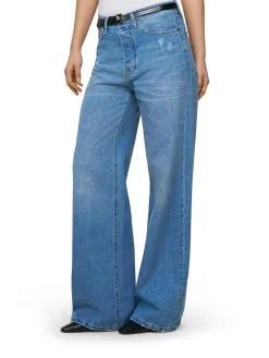 Jeans gamba larga pattinata