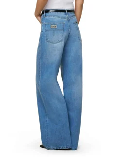 Jeans gamba larga pattinata
