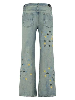 Jeans in denim azzurro flare