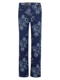 Jeans in denim blu