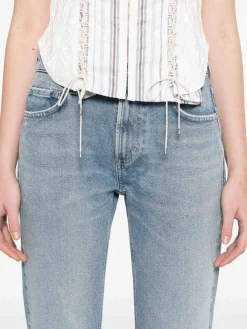 Jeans in denim di cotone blu