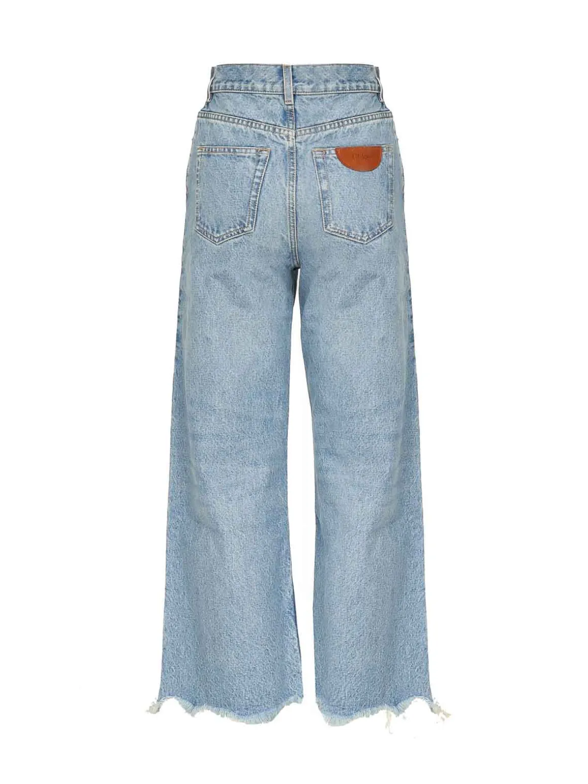 Jeans in denim ritagliati