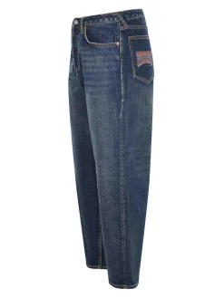 Jeans in miscela di cotone in denim scuro