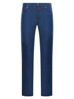 Jeans In Tessuto Elasticizzato Blu