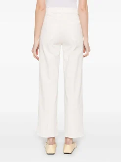 Jeans in vita alta in leggera beige