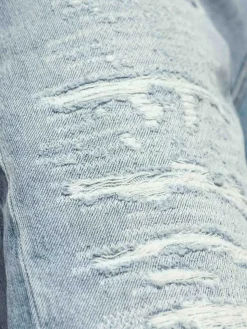 Jeans ma quad cucito effetto