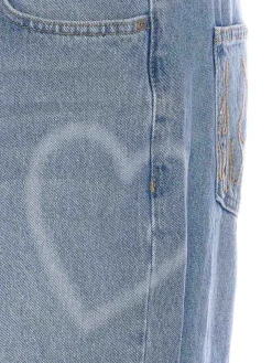 Jeans per stampa laser al cuore