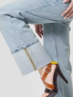 Jeans risvolto 14 oz denim