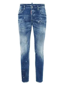 Jeans Slim Con Effetto Vissuto